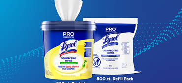 Lysol® Pro Solutions Launches Disinfecting Wipes 800 ct. Bucket and Refill Packs