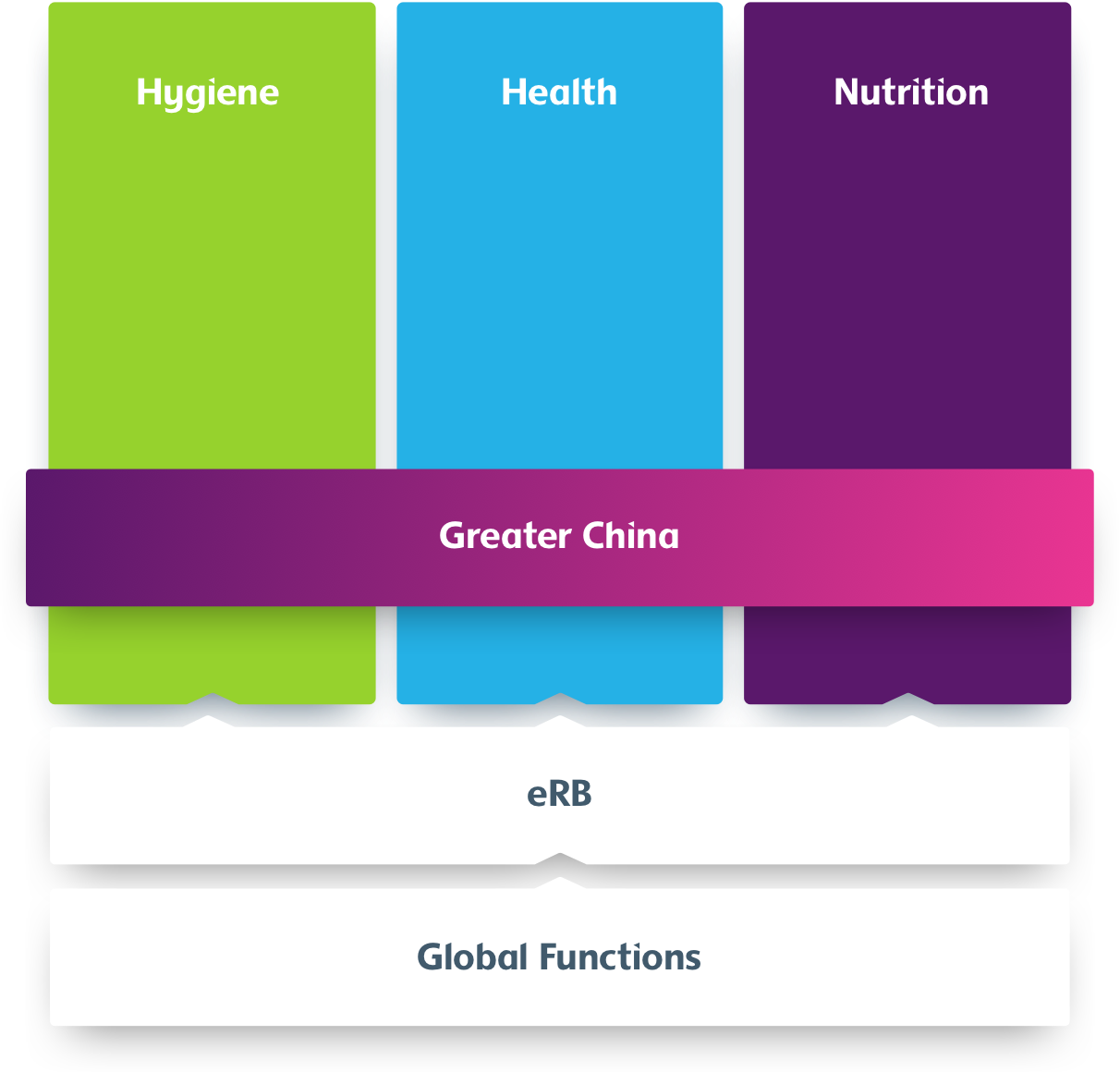 Graphical presentation of a consumer-centric organization