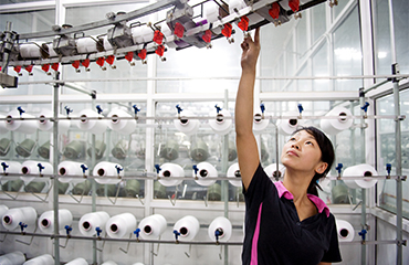 Lady in factory