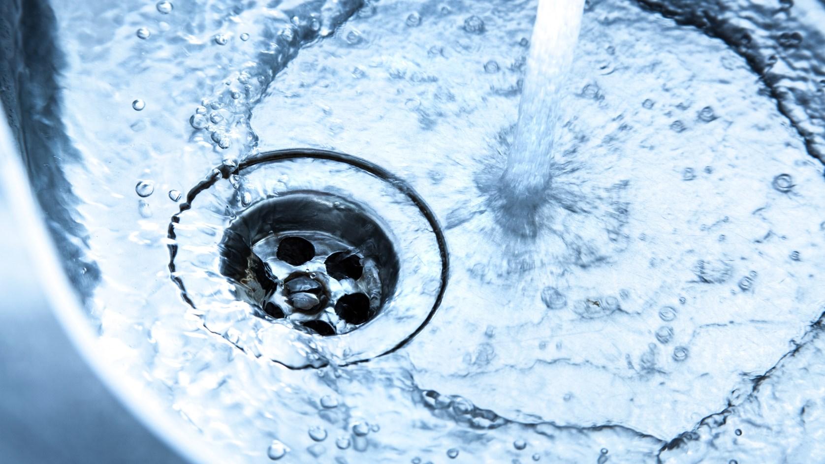 Water going down a plughole