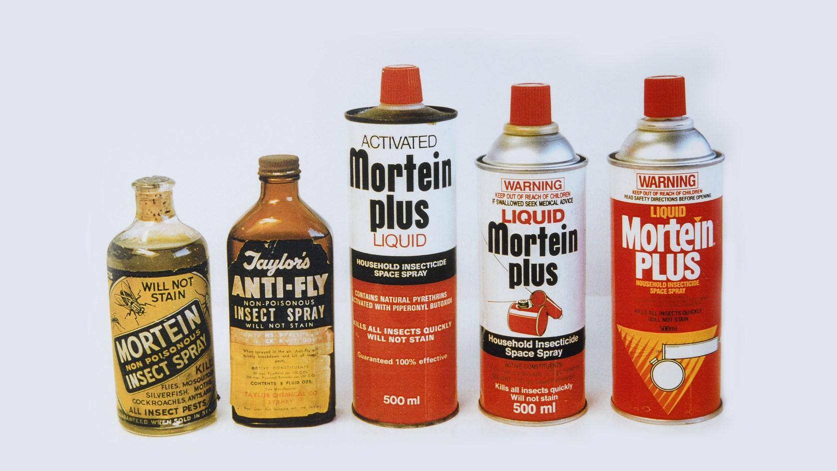 Various Mortein containers